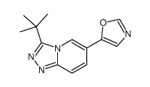 5-(3-tert-butyl-[1,2,4]triazolo[4,3-a]pyridin-6-yl)-1,3-oxazole Structure