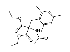 diethyl 2,4,6-trimethylbenzylacetamidomalonate Structure