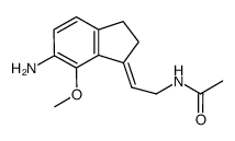 N-(2-(6-amino-7-methoxy-2,3-dihydro-1H-inden-1-ylidene)ethyl)acetamide Structure