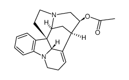 14-acetoxy-2,3,10,12,13,13a-tetrahydro-9H,11bH-1,12-ethano-pyrido[1,2,3-lm]pyrrolo[2,3-d]carbazole Structure