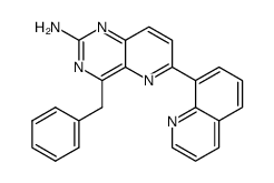 4-benzyl-6-(quinolin-8-yl)pyrido[3,2-d]pyrimidin-2-ylamine结构式