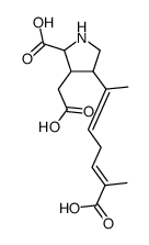 (2S,3S,4S)-4-[(2E,5E)-6-carboxyhepta-2,5-dien-2-yl]-3-(carboxymethyl)pyrrolidine-2-carboxylic acid结构式