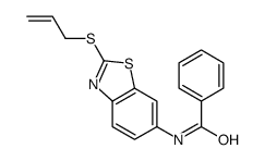 N-(2-prop-2-enylsulfanyl-1,3-benzothiazol-6-yl)benzamide结构式