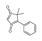 4,4-dimethyl-1,3-dioxido-5-phenylimidazole-1,3-diium结构式