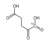 2-Ketoglutaric acid-13C structure