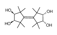 (Z)-(3S,4R,3'S,4'R)-2,2,5,5,2',2',5',5'-Octamethyl-bicyclopentylidene-3,4,3',4'-tetraol Structure