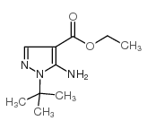 ETHYL5-AMINO-1-TERT-BUTYL-1H-PYRAZOLE-4-CARBOXYLATE structure