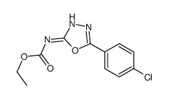 ethyl N-[5-(4-chlorophenyl)-1,3,4-oxadiazol-2-yl]carbamate Structure