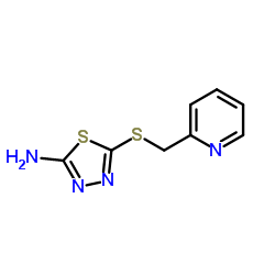 5-[(PYRIDIN-2-YLMETHYL)SULFANYL]-1,3,4-THIADIAZOL-2-AMINE结构式