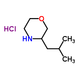 3-Isobutylmorpholine hydrochloride (1:1) Structure