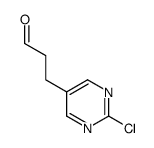 3-(2-chloropyrimidin-5-yl)propanal Structure