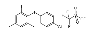 (4-chlorophenyl)(mesityl)iodonium trifluoromethanesulfonate结构式