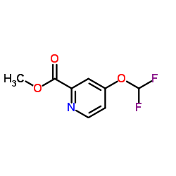 Methyl 4-(difluoromethoxy)-2-pyridinecarboxylate Structure