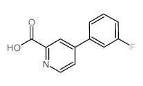 4-(3-Fluorophenyl)pyridine-2-carboxylic acid Structure