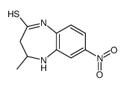 4-methyl-7-nitro-1,3,4,5-tetrahydro-1,5-benzodiazepine-2-thione结构式