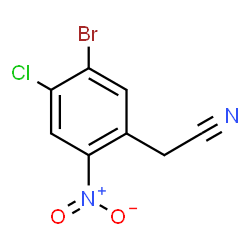 2-(5-bromo-4-chloro-2-nitrophenyl)acetonitrile Structure