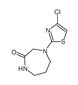 4-(4-chloro-1,3-thiazol-2-yl)-1,4-diazepan-2-one Structure