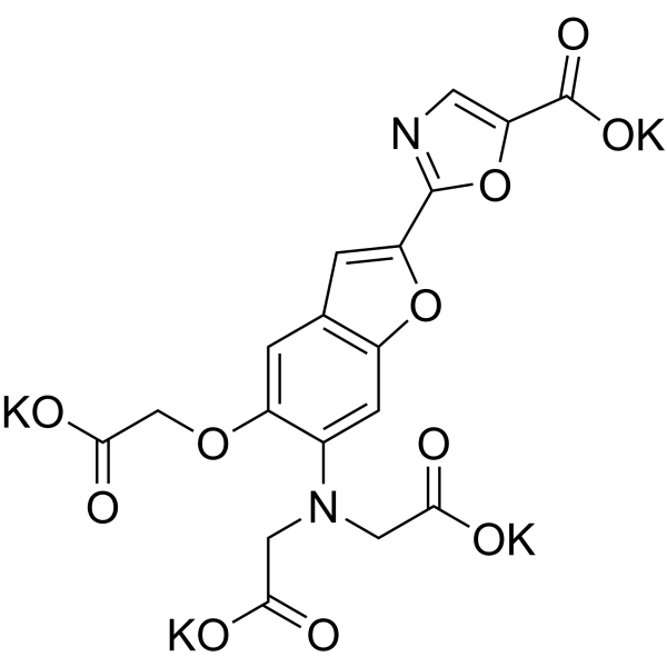 Mag-Fura-2 tetrapotassium结构式