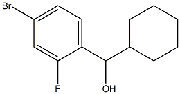 Cyclohexyl (4-bromo-2-fluorophenyl)methanol Structure