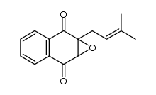 Naphth[2,​3-​b]​oxirene-​2,​7-​dione, 1a,​7a-​dihydro-​1a-​(3-​methyl-​2-​buten-​1-​yl)​ Structure