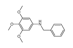 N-(3,4,5-trimethoxyphenyl)benzenemethanamine结构式