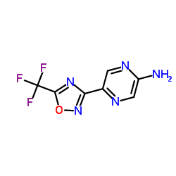 5-[5-(Trifluoromethyl)-1,2,4-oxadiazol-3-yl]-2-pyrazinamine Structure