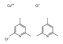 bis(2,4,6-trimethylpyridinio)dichlorocuprate(II)结构式