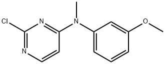 2-氯-N-(3-甲氧基苯基)-N-甲基嘧啶-4-胺结构式