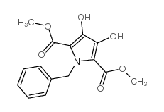2,5-二甲基1-苄基-3,4-二羟基-1H-吡咯-2,5-二羧酸酯结构式