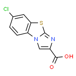 10-chloro-7-thia-2,5-diazatricyclo[6.4.0.0^{2,6}]dodeca-1(8),3,5,9,11-pentaene-4-carboxylic acid Structure