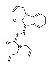 N-allylisatin-beta-4',4'-diallylthiosemicarbazone structure