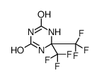 6,6-bis(trifluoromethyl)-1,3,5-triazinane-2,4-dione Structure