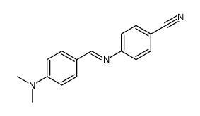 4-[[4-(dimethylamino)phenyl]methylideneamino]benzonitrile结构式