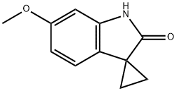 6'-METHOXYSPIRO[CYCLOPROPANE-1,3'-INDOLIN]-2'-ONE Structure