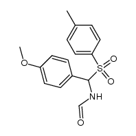 N-[(4-methoxyphenyl)-(toluene-4-sulfonyl)methyl]formamide Structure