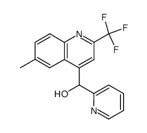 6-Methyl-alpha-2-pyridyl-2-trifluoromethyl quinoline-4-methanol structure