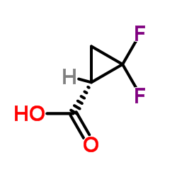 (S)-2,2-二氟环丙烷羧酸结构式