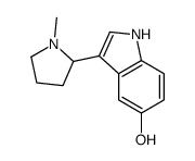 3-(1-methylpyrrolidin-2-yl)-1H-indol-5-ol Structure