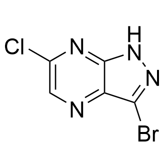 3-Bromo-6-chloro-1H-pyrazolo[3,4-b]pyrazine Structure