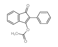 1H-Inden-1-one,3-(acetyloxy)-2-phenyl- structure