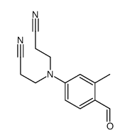 3-[N-(2-cyanoethyl)-4-formyl-3-methylanilino]propanenitrile Structure