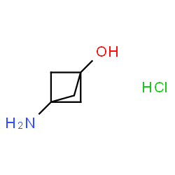 3-氨基双环[1.1.1]戊-1-醇盐酸盐结构式