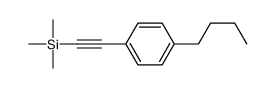 2-(4-butylphenyl)ethynyl-trimethylsilane结构式