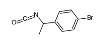 (±)-1-(4-溴苯基)乙基异氰酸酯结构式