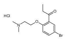 1-[5-bromo-2-[2-(dimethylamino)ethoxy]phenyl]propan-1-one,hydrochloride Structure