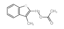 acetyloxy-(3-methyl-1-benzothiophen-2-yl)mercury结构式