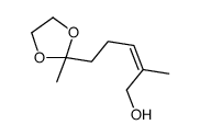 2-methyl-5-(2-methyl-1,3-dioxolan-2-yl)pent-2-en-1-ol Structure