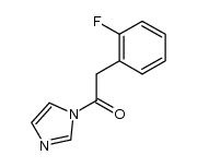 2-(2-fluorophenyl)-1-(1H-imidazol-1-yl)ethanone结构式