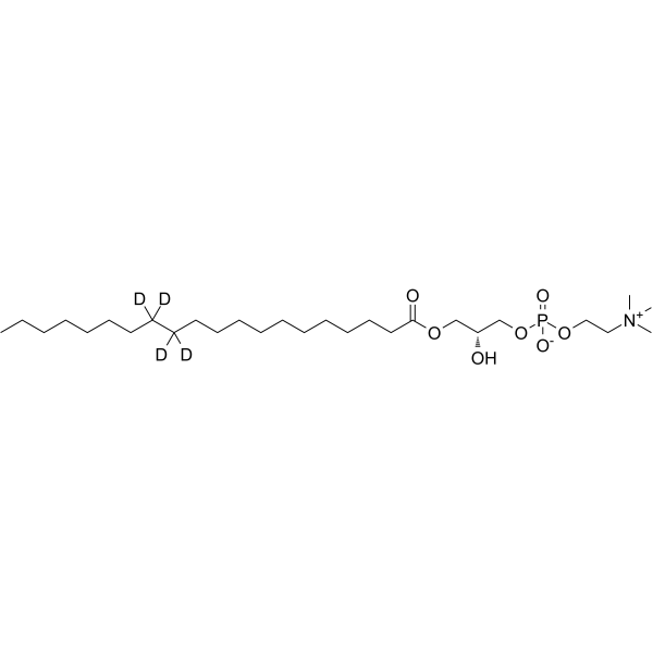 1-Arachidoyl-sn-glycero-3-phosphocholine-d4 Structure