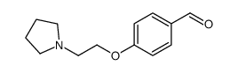 4-(2-pyrrolidin-1-ylethoxy)benzaldehyde Structure